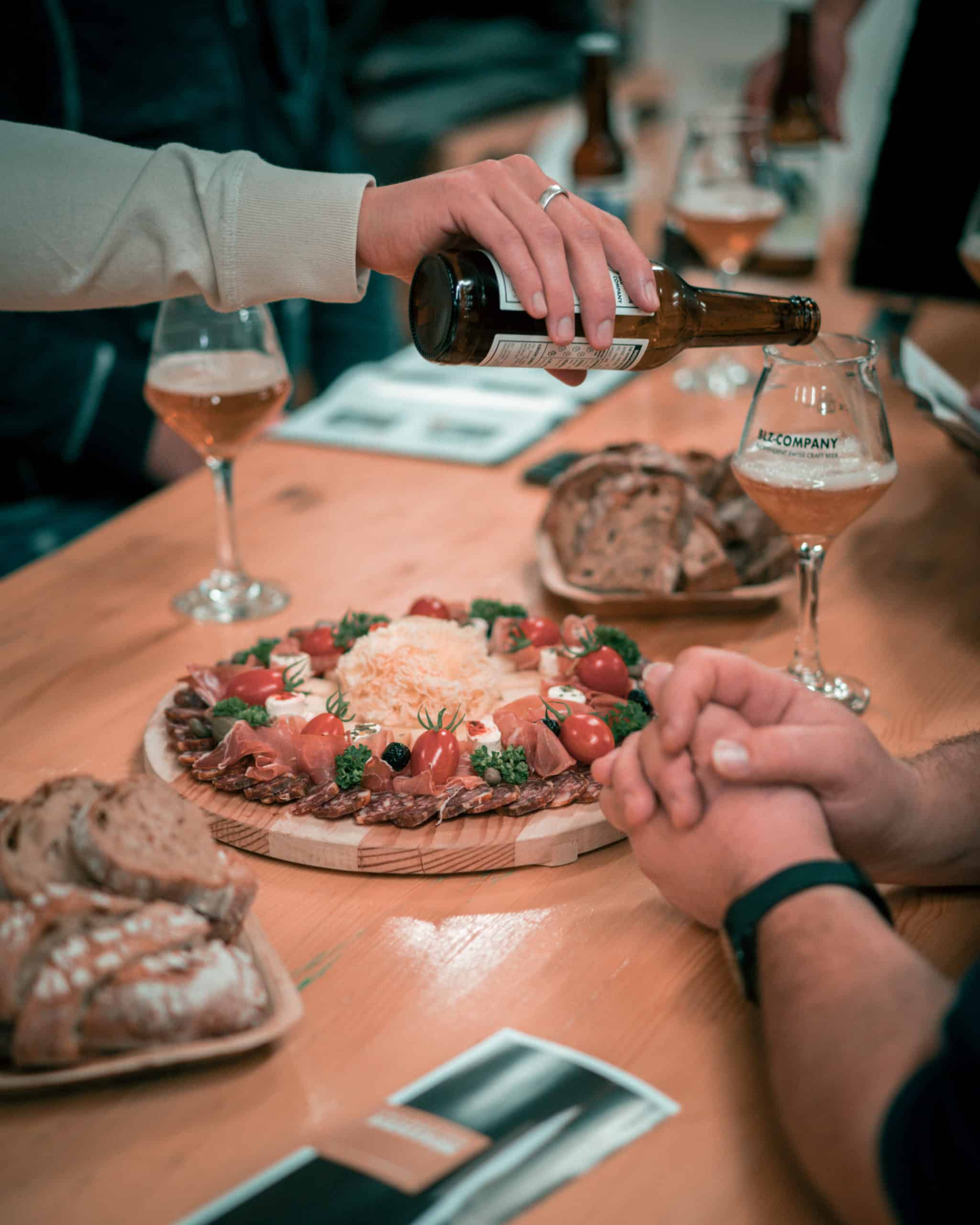 Planchette apéritive servie pendant le BLZ-Tour