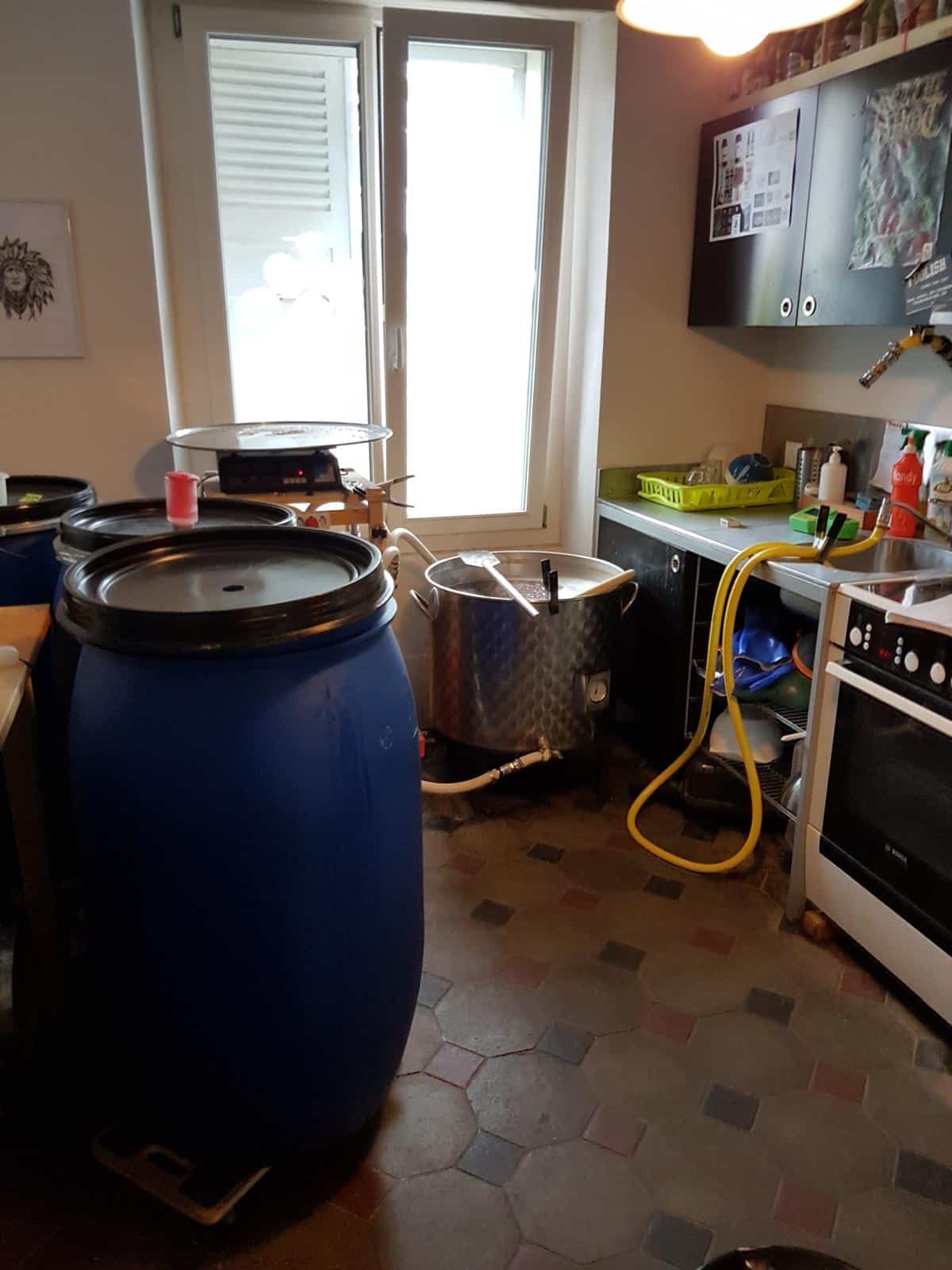 Les premiers brassages BLZ dans la maison familiale à Boujean